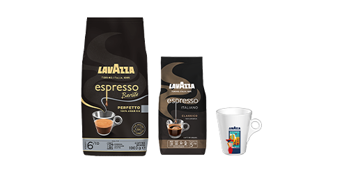 Coffret café en grains Espresso 1,5kg + mug Milan offert